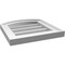 Ekena Millwork Arch Top Surface Mount PVC Gable Vent: Functional, w/ 2"W x 1-1/2"P Brickmould Frame, 14"W x 14"H GVPAR14X1402SF - alternate 2